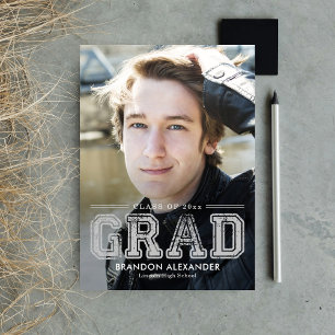 Convite Graduação de Cores Editáveis do Vintage Sportab