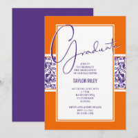 Graduação de Damasco Roxo Laranja