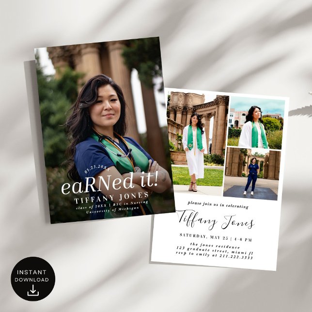 Convite Graduação de Enfermagem Moderna BSC RN 4 (Criador carregado)