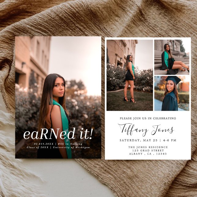 Convite Graduação de Enfermagem Moderna BSC RN 4 (Criador carregado)