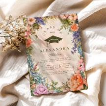 Graduação de Flor Selvagem de Laranja Verde