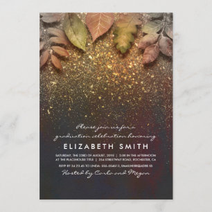 Convite Graduação de Folga de Vintagem Dourada