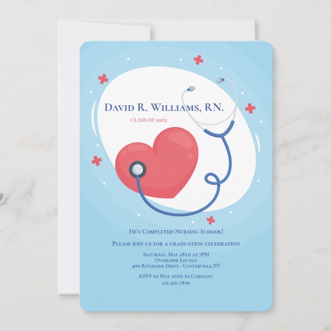 Convite Graduação de Formandos de saúde (Frente)