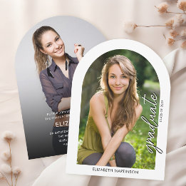 Convite Graduação de Foto Arranqueada de Script de Manuscr