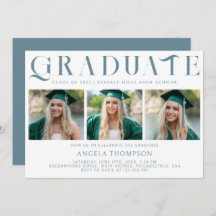 Graduação de Foto com Tipografia Clássica Minimali