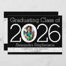 Graduação de Foto de Quadro Numérico Moderno 2021