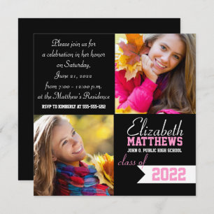 Convite Graduação de Foto em Banner Espírito Dois