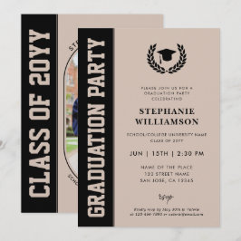 Convite Graduação de Foto em Formando Moderno e Minimalist