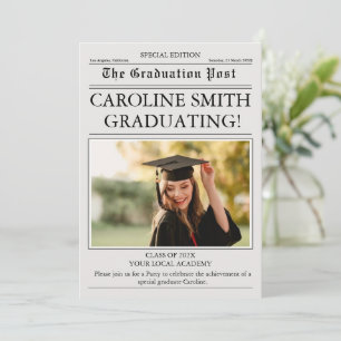 Convite Graduação de Foto em Jornal