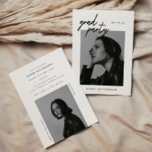 Graduação de Foto em Preto e Branco Moderno 2