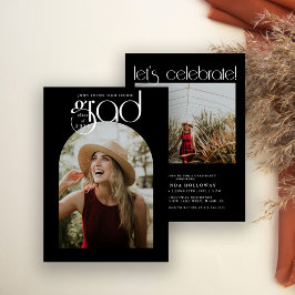 Convite Graduação de Foto Moderna Tipografia 2