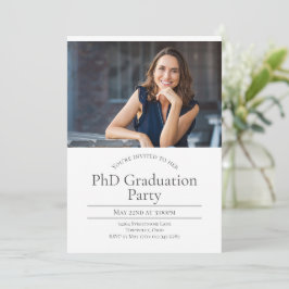 Convite Graduação de Foto PhD