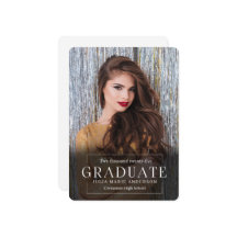 Graduação de Foto VERT de Elegância Simples 2025