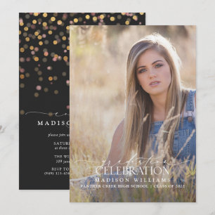 Convite Graduação de Fotografia da Caligrafia Moderna El