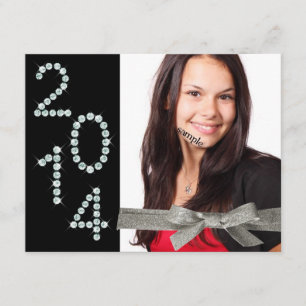 Convite Graduação de Fotografias com Glitter de Diamond 