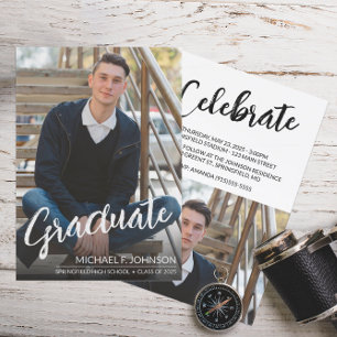 Convite Graduação de Fotografias com Script de Formando Si