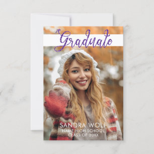 Convite Graduação de Fotos com Script de Literatura Rosa