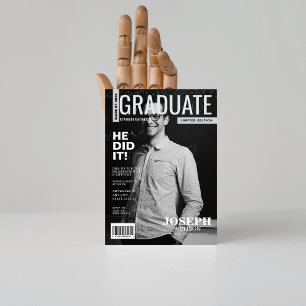 Convite Graduação de fotos da revista Black White Mathemat