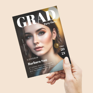 Convite Graduação de Fotos da Revista do Partido Moderno F