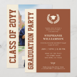 Convite Graduação de Fotos de Formando Moderno e Elegante