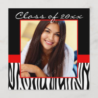 Graduação de Fotos em Preto Zebra Vermelha