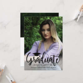 Convite Graduação De Fotos Frente/Traseira Do Script De Ti
