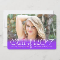 Graduação de Fotos Horizontal Purple Classe de 201