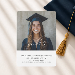 Convite Graduação de Fotos Moderna Classe de 2025