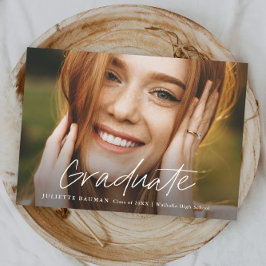 Convite Graduação de Fotos Simples com Formando de Script 