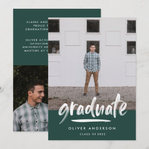 Convite Graduação de na moda de fotografia com script ve