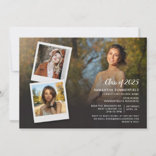 Convite Graduação de Script de Colagem de Fotos do Parti