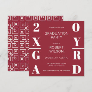 Convite Graduação de Tipografia Branca e Borboleta Branca