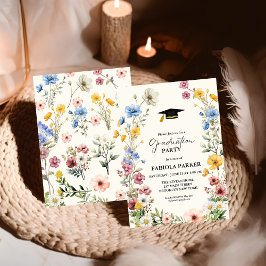 Convite Graduação do Jardim dos Prados de Primavera Wildfl