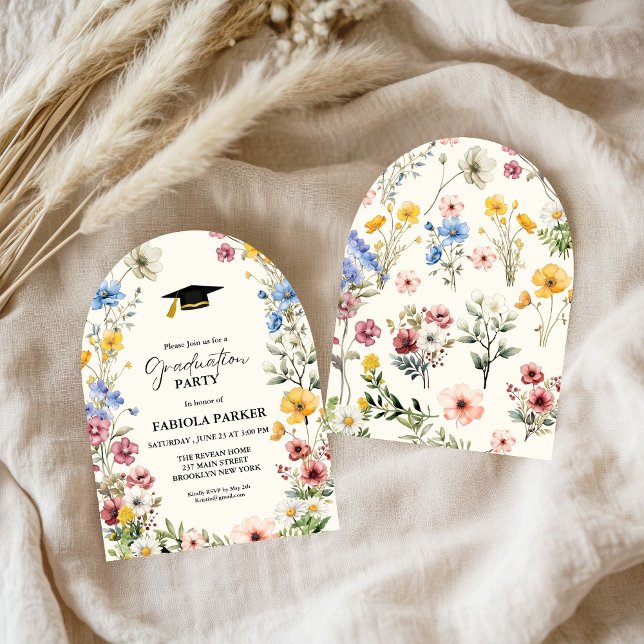Convite Graduação do Jardim dos Prados de Primavera Wildfl (Criador carregado)