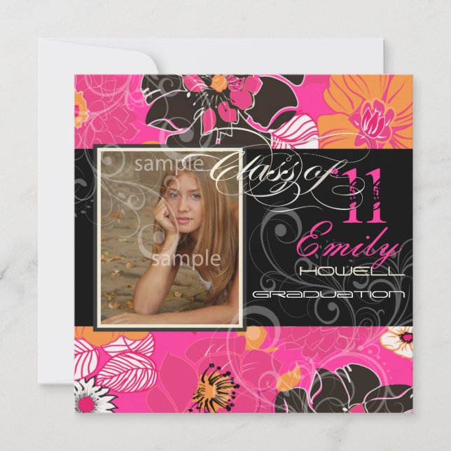 Convite Graduação do PixDezines 2011, Alegre (Frente)