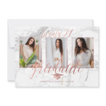 Graduação Dourada do Rosa de Marble Faux PixDezine