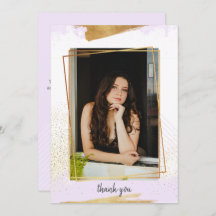 Graduação Dourada e roxa, muito obrigada