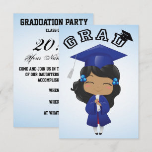 Convite Graduação em Azul