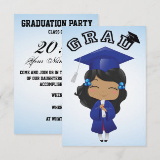 Convite Graduação em Azul