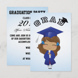 Convite Graduação em Azul