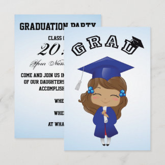 Convite Graduação em Azul