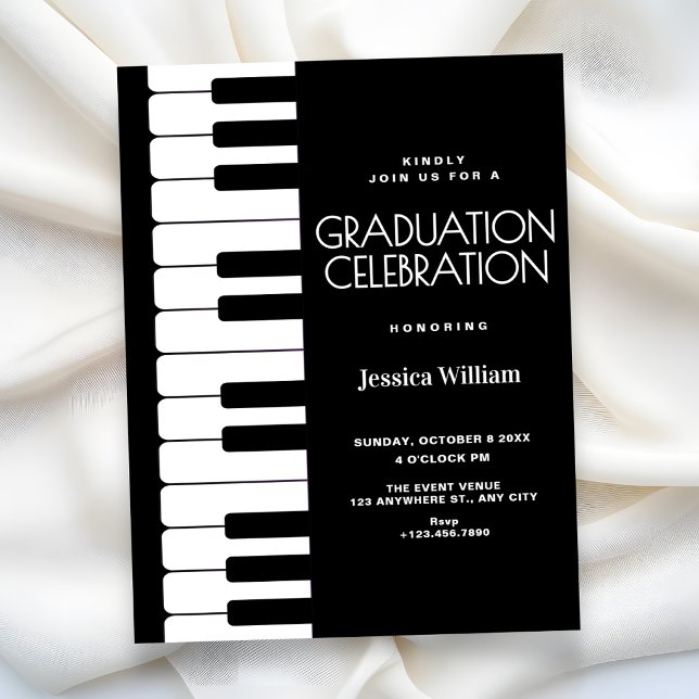 Convite Graduação em piano  (Criador carregado)