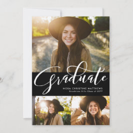 Convite Graduação em preto de formando 3