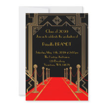 Graduação, estilo Gatsby, estilo de tapete vermelh