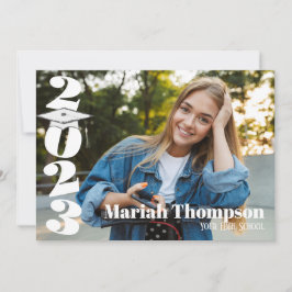 Convite Graduação Foto Roxo Classe Simples De 2023 QR