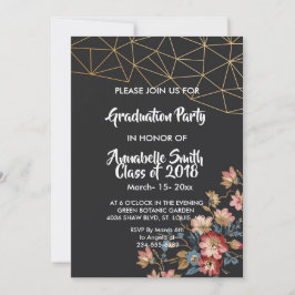 Convite Graduação Geométrica do ouro