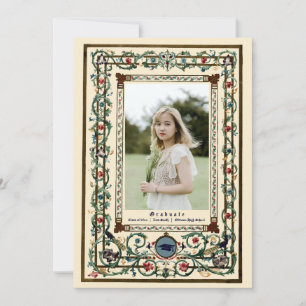 Convite Graduação Iluminada "Medieval" Vintage