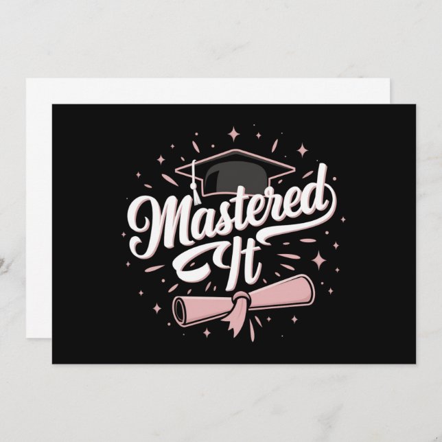 Convite Graduação MBA de Mestrados de Ti Mastered (Frente/Verso)