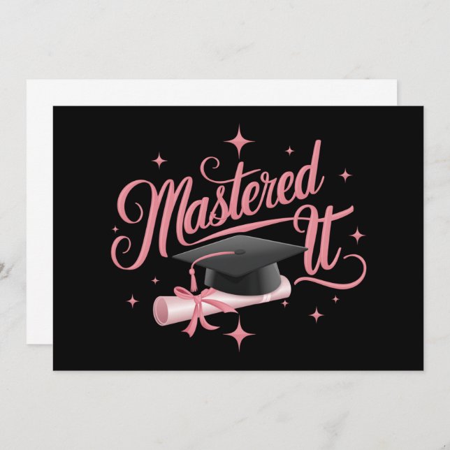Convite Graduação MBA de Mestrados de Ti Mastered (Frente/Verso)