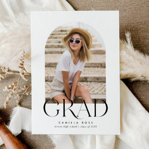 Convite Graduação Mínima de Arca Preta + Branca